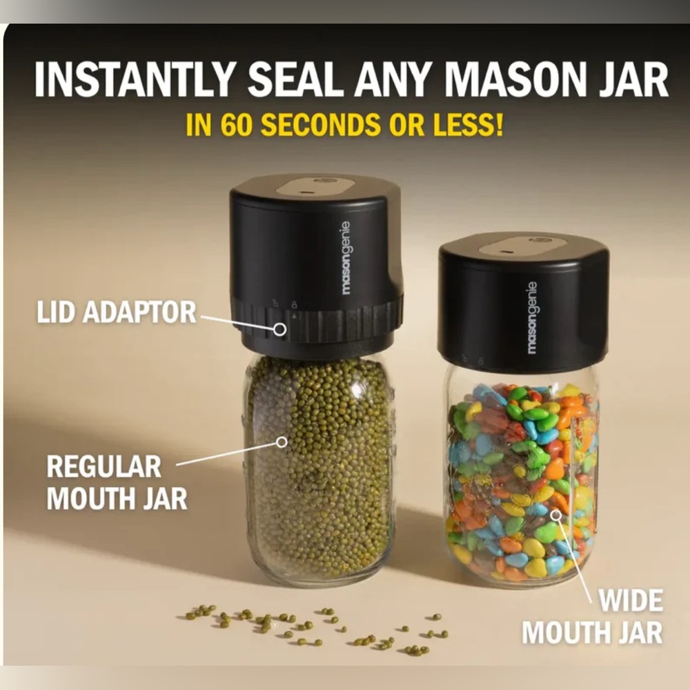 Mason Genie Vacuum Sealer Kit~New - Picture 13 of 15